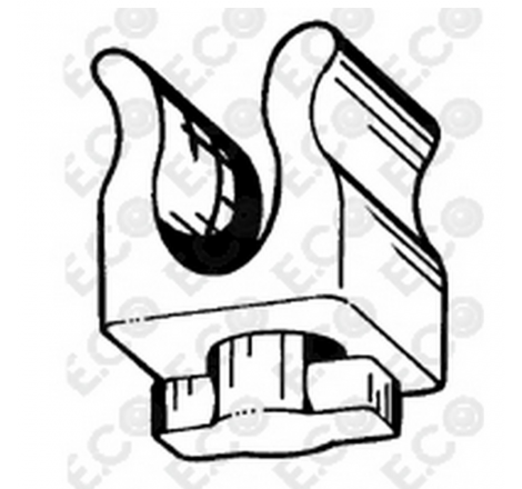 Graffetta per asta cofano...