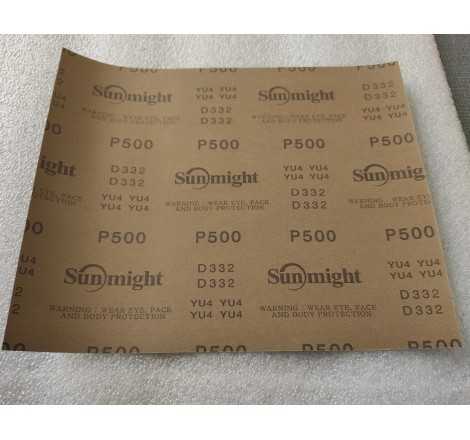 Foglio abrasivo ad umido P500