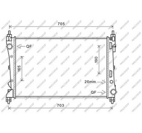 Radiatore acqua Fiat Doblo'...