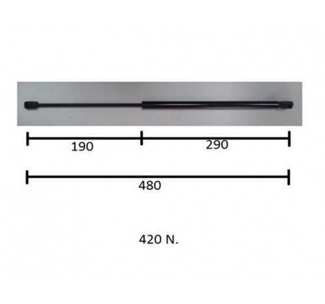 Molla a gas posteriore...